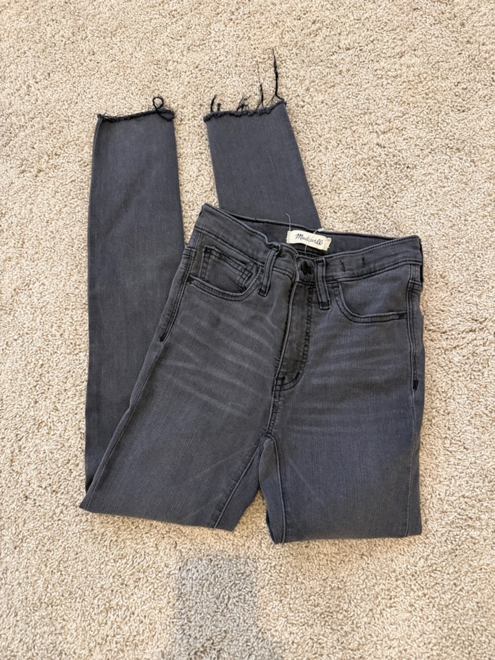 Madewell Skinny Mid-Rise Jeans in Washed Black